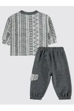 Bebek Takım 0-24 Ay Antrasit - Paket