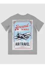 Lot de T-shirts gris pour garçons de 6 à 9 ans