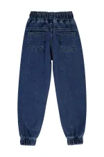 Pantalon pour fille, 6-9 ans, bleu clair - Lot