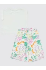 Kız Çocuk Takım 6-9 Yaş Ekru - Paket