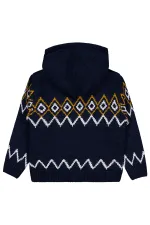 Gilet garçon bleu marine 6-9 ans - Emballage