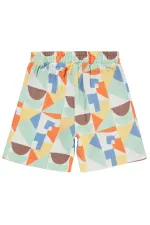 Erkek Çocuk Şort 6-9 Yaş Kahverengi - Paket