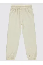 Bas de survêtement fille 6-9 ans ivoire - Lot