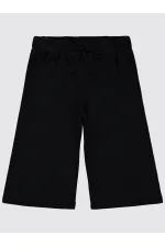 Kız Çocuk Kapri 6-9 Yaş Siyah - Paket