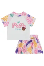 Kız Çocuk Mayo Set 6-13 Yaş Pembe - Paket