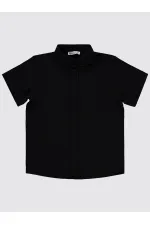 Erkek Çocuk Gömlek 10-13 Yaş Siyah - Paket