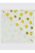 Couverture et lange pour bébé 0-24 mois écru - Emballage