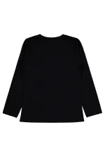 Kız Çocuk Sweatshirt Km 6-9 Yaş Siyah - Paket