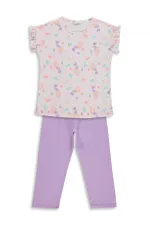 Ensemble pyjama fille, 6-9 ans, rose clair-lilas - Emballage