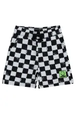 Pantalon Capri garçon, 2-5 ans, noir et blanc - Lot