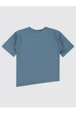 T-shirt garçon 6-9 ans indigo - Emballage