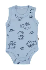 Body bébé à boutons-pression bleu 0-24 mois - Emballage