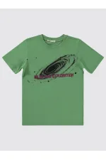 Erkek Çocuk Tişört 10-13 Yaş Açık Haki - Paket