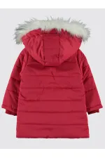 Kız Çocuk Mont 2-5 Yaş Nar - Paket