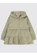 Kız Çocuk Yağmurluk 6-9 Yaş Bej - Paket