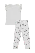 Kız Çocuk Takım 2-5 Yaş Ekru - Paket