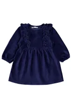 Kız Çocuk Jile ve Elbise 2-5 Yaş Lacivert - Paket