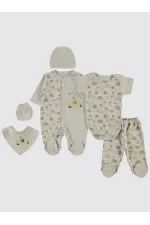 Baby Bodysuit Sets 0-24 Months Beige - Package