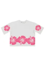 Girls' T-shirt, Ages 10-13, Off-White - Package