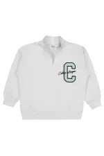 Erkek Çocuk Sweatshirt 6-9 Yaş Açık Gri - Paket