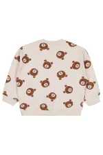 Sweat-shirt bébé 0-24 mois couleur pierre - Lot