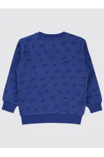 Erkek Çocuk Sweatshirt 2-5 Yaş Saks - Paket