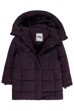 Kız Çocuk Mont 6-9 Yaş Mürdüm - Paket