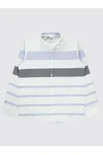 Erkek Çocuk Gömlek 10-13 Yaş Mavi - Paket