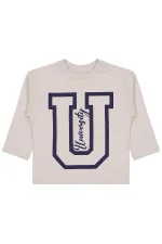 Erkek Çocuk Sweatshirt 2-5 Yaş Taş Rengi - Paket