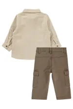 Baby Set 0-24 Months Beige-Dark Brown - Pack