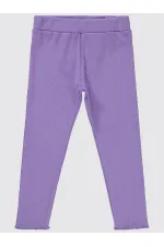 Collants pour filles de 10 à 13 ans, couleur lilas métallisé - Emballage