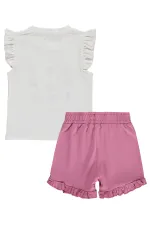 Kız Çocuk Takım 2-5 Yaş Ekru-Soft Pembe - Paket