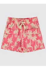 Kız Çocuk Şort 6-9 Yaş Gül - Paket