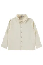 Boys' Shirt, Ages 10-13, Stone Color - Package