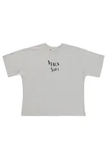 T-shirt garçon, 6-9 ans, couleur pierre foncée - Emballage