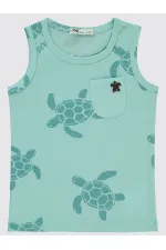 Boys T-Shirt 2-5 Years Turquoise - Package