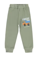 Pantalon de survêtement garçon Km 2-5 ans kaki clair - Lot