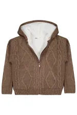 Gilet garçon 2-5 ans en vison chiné - Emballage