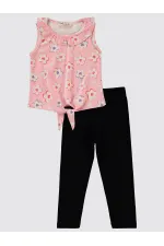 Kız Çocuk Takım 2-5 Yaş Pembe Şerbet - Paket