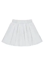 Kız Çocuk Etek 6-9 Yaş Kırık Beyaz - Paket