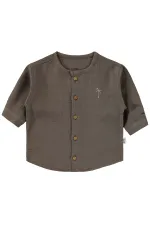 Baby Pajama Set 0-24 Months, Off-White/Dark Brown - Package