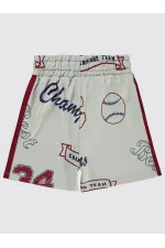 Erkek Çocuk Şort 6-9 Yaş Bordo - Paket