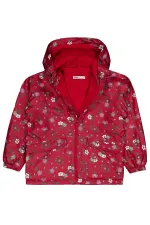 Kız Çocuk Yağmurluk 6-9 Yaş Bordo - Paket