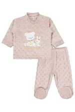 Baby Pajama Set 0-24 Months Brown - Package