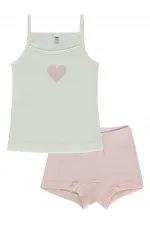 Ensemble de sous-vêtements pour filles 2-9 ans, couleur saumon - Lot