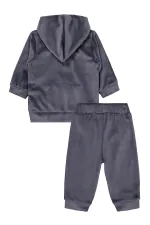 Bebek Takım 0-24 Ay Koyu Gri - Paket