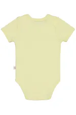 Body bébé à boutons-pression jaune 0-24 mois - Lot