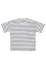 T-shirt garçon, 10-13 ans, bleu - Lot