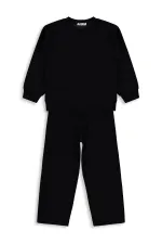 Girls' Tracksuit Set, Ages 10-13, Black - Pack