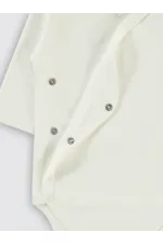 Bebek Çıtçıtlı Badi 0-24 Ay Ekru - Paket